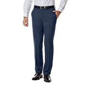 Men's J.M. Haggar Premium Slim-Fit Stretch Flat-Front Suit Pants size 36x32 Blue